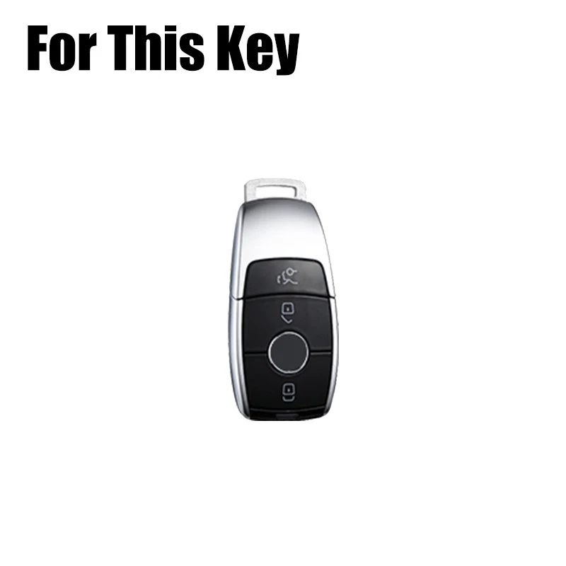 Capa de couro genuíno chave de carro para Mercedes Benz A S C E G M CLS GLC AMG GT - Imagem 2 de 4