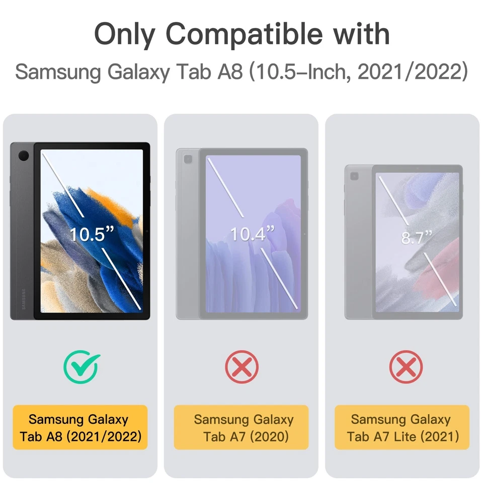 Case for Samsung Galaxy Tab A8 10.5-Inch 2021(SM-X200/X205/X207),Auto Walk/Sleep - Image 4 of 4