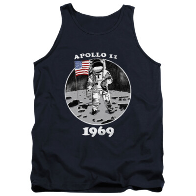 NASA Apollo 11 Tanktop Man on the Moon Navy Tank