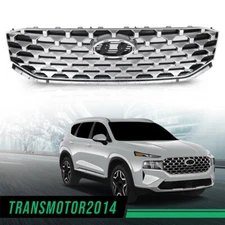 Front Upper Grille Fit For 2021 2022 Hyundai Santa Fe Assembly Chrome 86350S1600