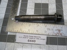 Nordic Forge Hitch Pin 3/4" shaft 4" depth 6" OAL Length
