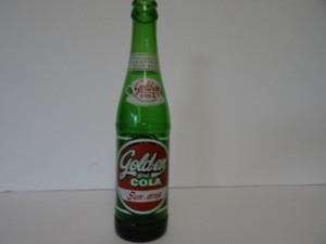 1960 SUN-DROP GOLDEN GIRL COLA SODA POP BOTTLE-ST. LOUIS, MO