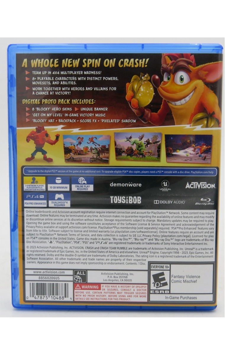 Crash Team Rumble Deluxe - Sony Playstation 4 PS4 In Original