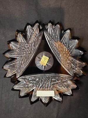 Caesar Crystal Bohemian Triangle limited edition collectible black 6'' Plate
