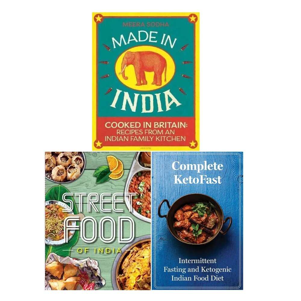 Made in india,FRESH & EASY INDIAN - STREET FOOD,complete ket 3 Books Set