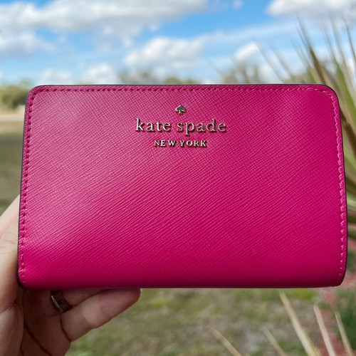 kate spade bright pink wallet