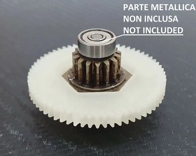Secondo ingranaggio in nylon motoriduttore Elco 5105905 Granitori GBG SPM CAB
