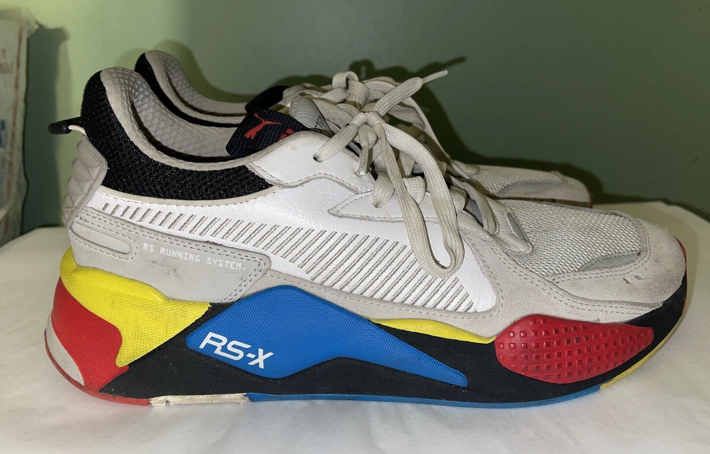 Scarpa sneaker da allenamento uomo Puma RS X taglia 10 sistema corsa 374371 01