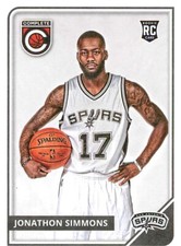 2015-16 Panini Complete #312 Jonathon Simmons SPURS RC