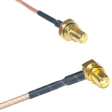RG316 SMA Female O-Ring to SMA FEMALE ANGLE RF Cable Rapid-SHIP LOT