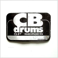 CB drums - Vtg DRUM BADGE - SP Series Part for Snare Bass Tom & Kit