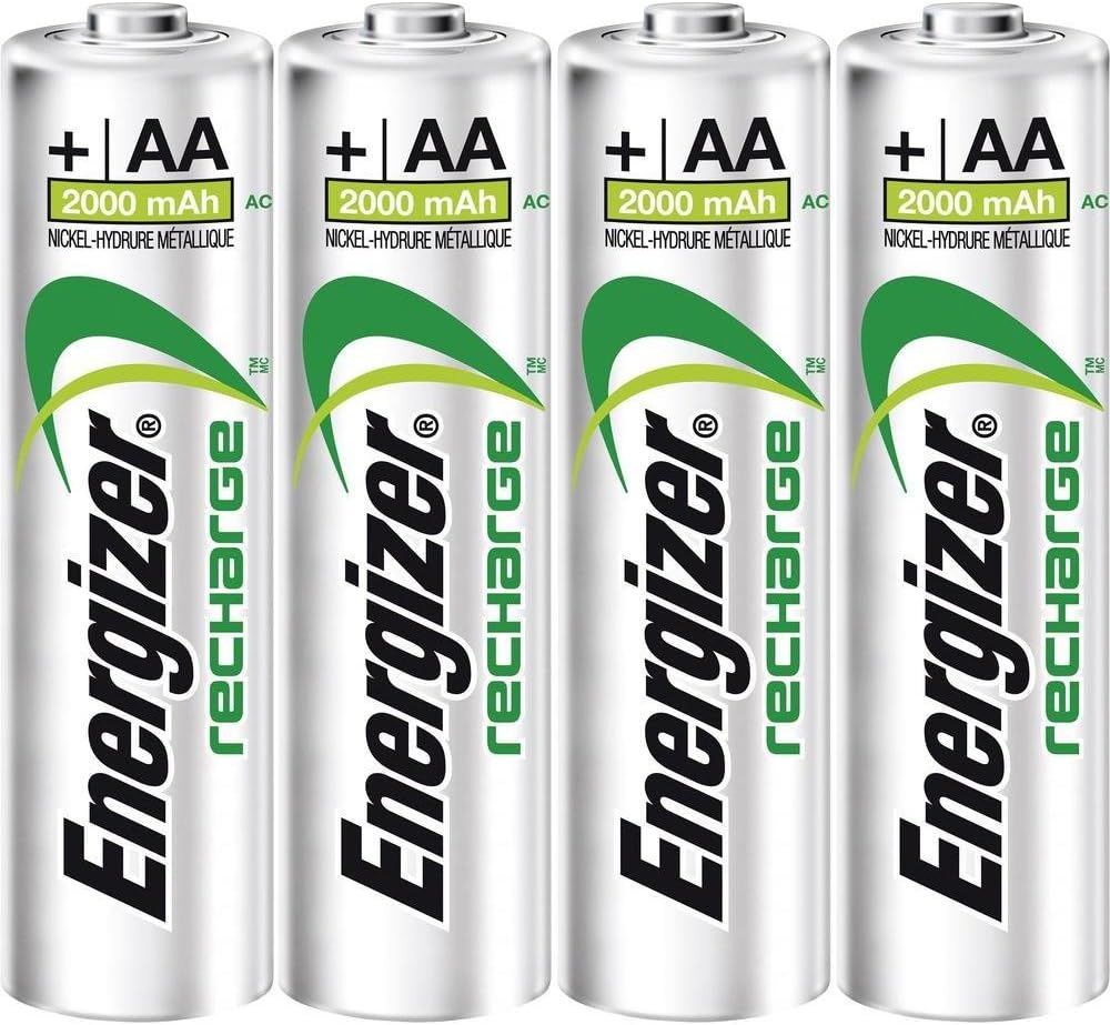 High-Capacity 2000mAh Rechargeable NiMH AA Battery 1.2V 4-Pack [EN-PWRPL2000B4]