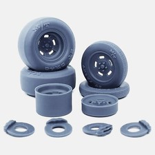 124 Resin 15x4.5 15x10 Halibrand Sprint Wheels Mt Tires And Brake Set