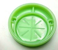 McKee Style Coaster / Ashtray JADITE JADEITE Vintage Green MINT