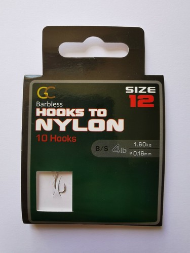 GREAT BARBLESS HOOKS to Nylon Coarse Carp match Fishing Size 8 10 12 14 16 18 - Picture 6 of 9