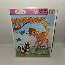 Disney Bambi Flower The Skunk Frame Tray Puzzle 12 Piece Vintage Pristine