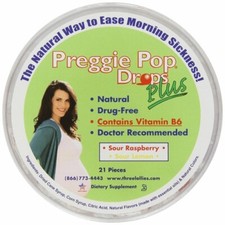 Preggie Pop Drops Plus Morning Sickness 21 Pieces Assorted Sour Flavors - 577504
