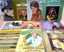 Country lot (10) Johnny Cash Charlie Rich Eddy Arnold Glen Campbell George Jones