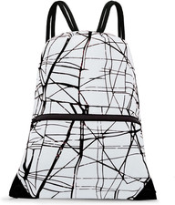 Drawstring Backpack Bag Sport Gym Sackpack