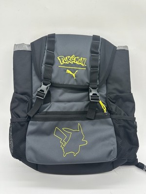 Puma X Pokemon Black Grey Pikachu 28L Backpack NWT 092330 01