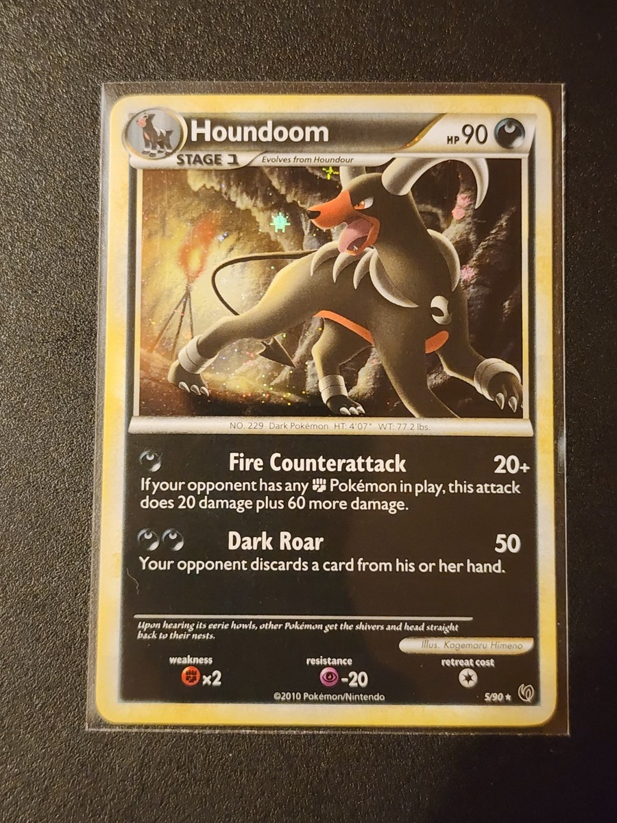 rare 2010 pokemon cards Houndoom 5/90 Holo Pokémon - Undaunted - Near Mint NM Card Total Guide to Pokémon SP