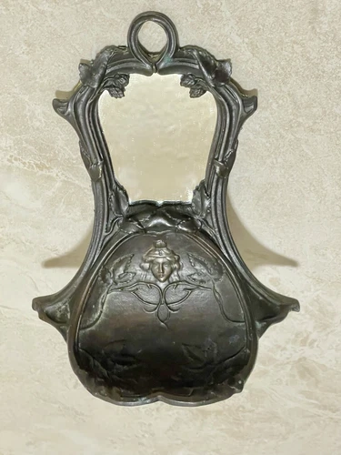 Rare Antique French Bronze Watch Holder