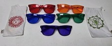 Rainbow OPTX Translucent Sunglasses Lot 5 Red Orange Blue Green Purple