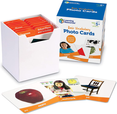 Basic Vocabulary Photo Cards, Vocabulary/Phonics Learning, Educational Games for