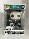 Funko Pop! Disney: NBC - Jack Skellington with Zero (#809) 10" Super-Sized Pop