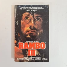 Rambo 3 By David Morrell Vintage Mass Market Paperback Movie Tie-in 1st Print