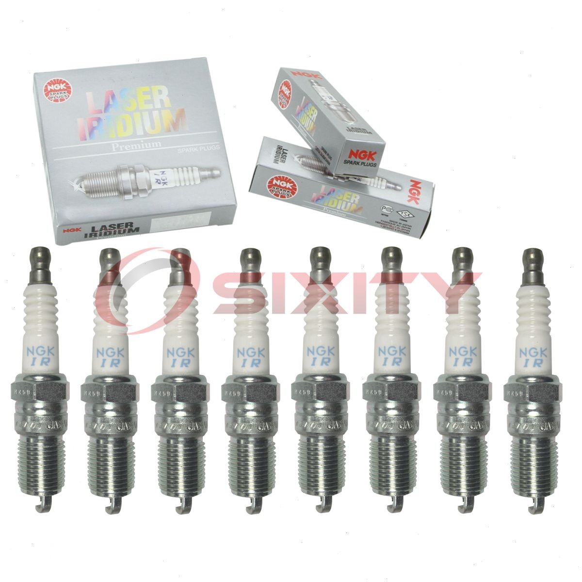 8 pc NGK 90156 ITR6G9 Laser Iridium Spark Plugs for SP536 PT20TT IT20TT go