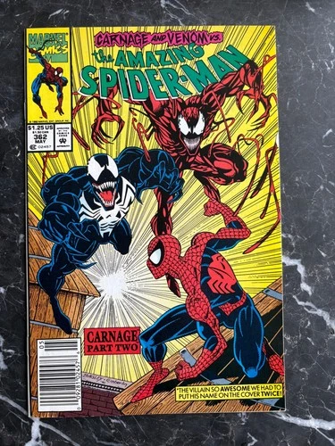 Amazing Spider-Man #362 (1992) 2nd APP Carnage Newsstand NM- 9.2