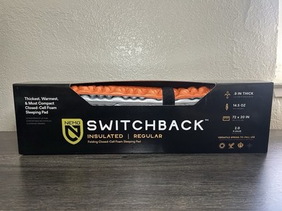 NEW Switchback NEMO Foam Sleeping Camping Pad Regular Insulated NIB 72''x20''