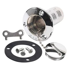 Moeller Marine 1-1/2" I.D. Chrome Plated Zamak Gas Deck Fill