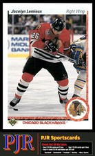 Jocelyn Lemieux 1990-91 Upper Deck #544 Chicago Blackhawks Rookie