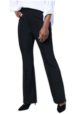 Antthony Women's Pull-On Front Seam 2-Way Stretch Trouser Black