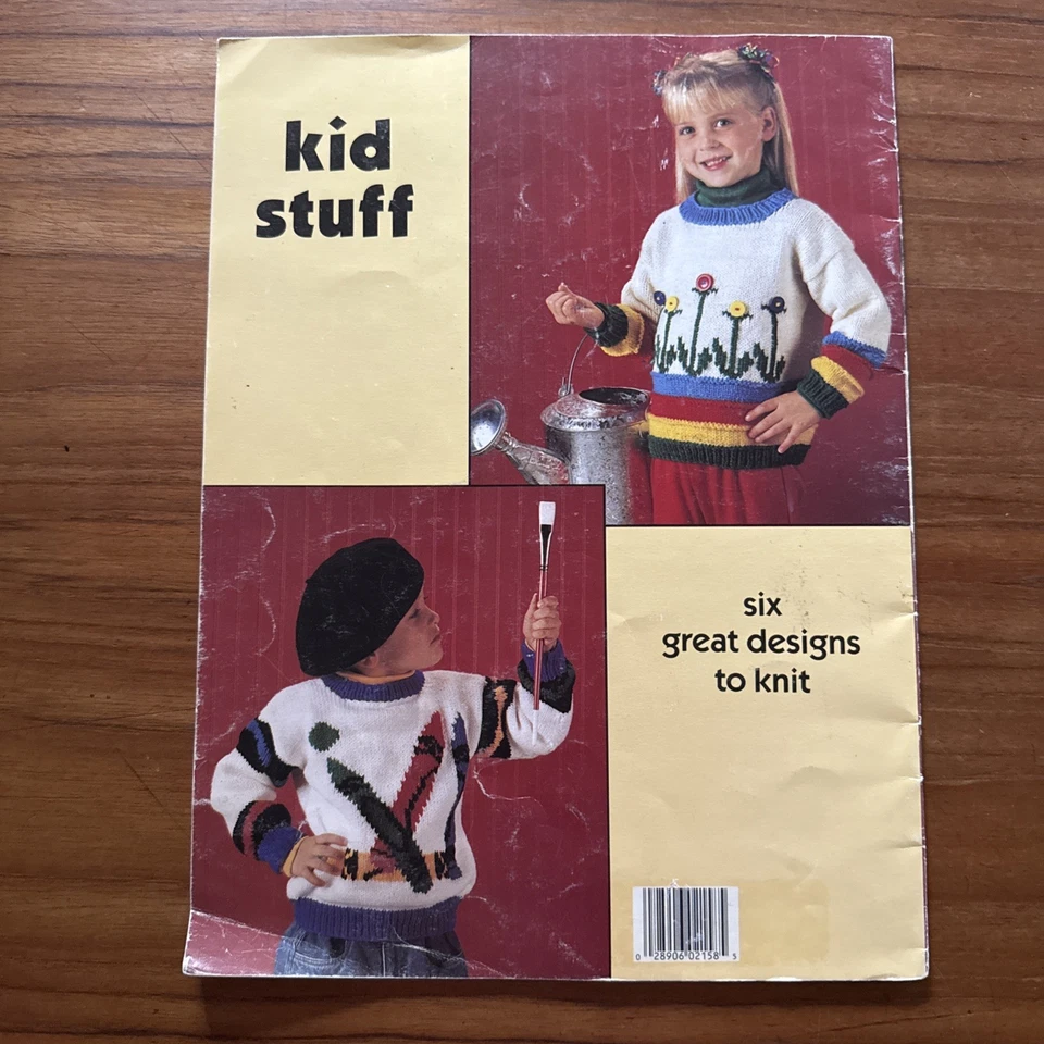 Suéteres divertidos de cosas divertidas con patrón de artes de ocio 2158 para niños talla 4 a 10 patrones de tejido Foto 3 de 3