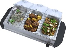 Trendi Electric Buffet Server Section Removeable Tray - Stainless Steel