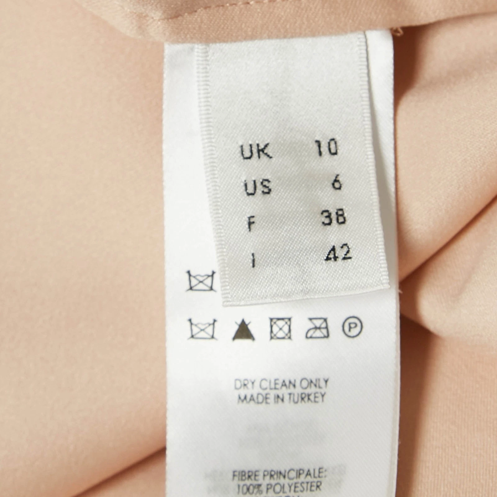 UNDERCOVER Abito corto Victoria Victoria Beckham arancione con bottoni davanti allacciato in vita M