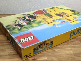 Lego 375 Yellow Castle 100% Original Box RARE Box Knights Vintage Knights Castle