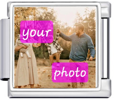 9mm Italian Photo Charm Custom Personalise Picture Bracelet Fits Nomination