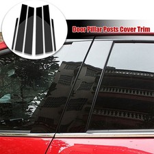 Negro brillante para Toyota Corolla 2014-18 ventana pilar poste cubierta moldura accesorios