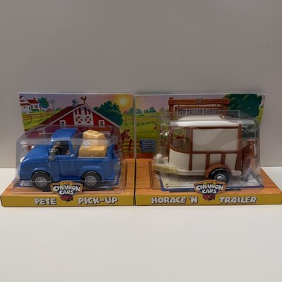 Vintage 1997 The Chevron Cars Pete Pick-Up and Horace 'N Trailer Brand New