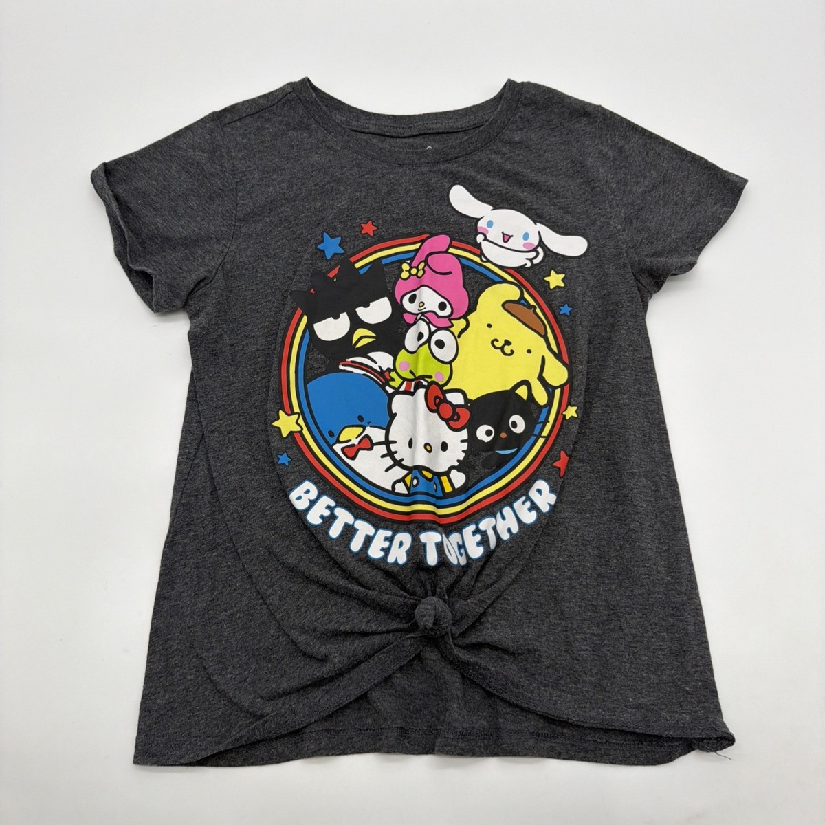 Hello Kitty And Friends By Sanrio T-shirt Girls L Gray Graphic