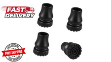 Cane Tips 3/4 Inch 4 Pack Heavy Duty Rubber Non Slip Replacement Walking Stick