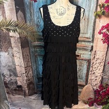 Tango Mango rhinestone embellished ruffled dress, size XL, good condition