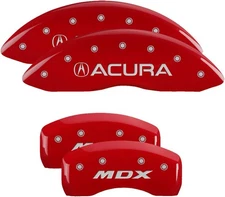 MGP Caliper Covers Brake 2017-2020 Acura MDX Front Rear Set Red