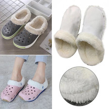 Replacement Crocs Fur Insoles Liners Furry Inserts For Mammoth Crocs Shoes Clogs