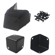 18Pcs 1.37 Inch Metal Corner Protectors, Box Edge Guard Brackets for Cabinets...
