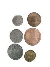 Collectable UK Old Decimal Coins Pack Of 6 Collection